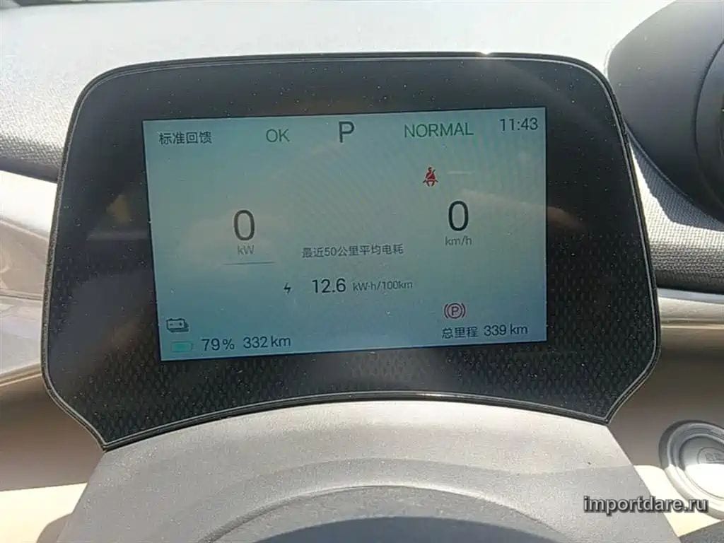 BYD DOLPHIN 2026 — 300 км, жёлто-оранжевый, Китай — под ключ — фото 12