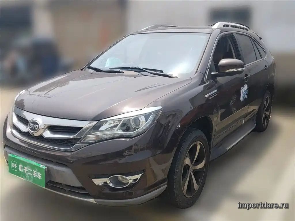 BYD S7 2016 — 61 800 км, коричневый-champagne, Китай — под ключ — фото 2