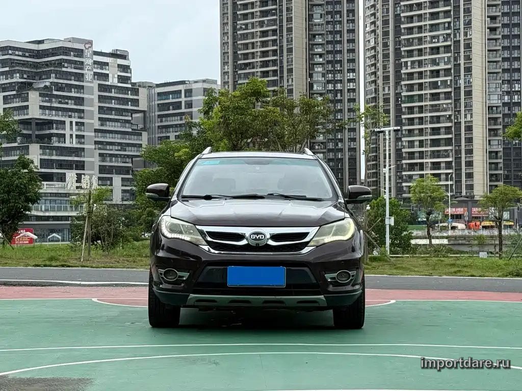 BYD S7 2015 — 148 000 км, чёрный, Китай — под ключ — фото 2