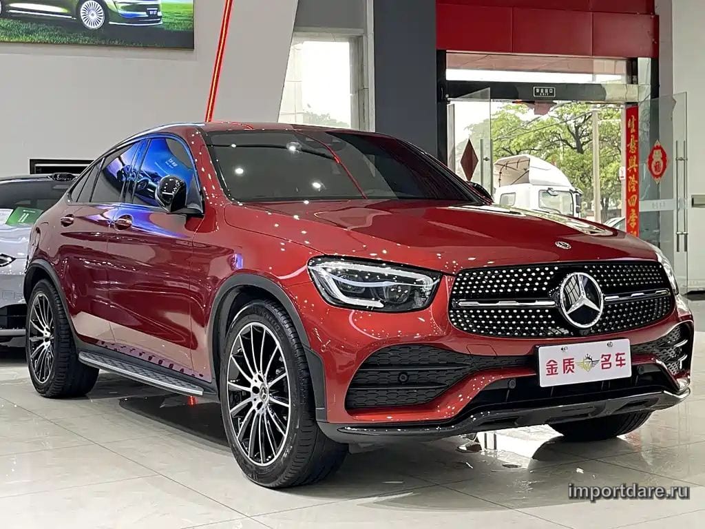 MERCEDES-BENZ GLC COUPE 2021 — 39 000 км, пурпурный, Китай — под ключ — фото 2
