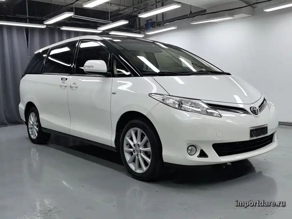 TOYOTA PREVIA 2017 — 128 000 км, белый, Китай — под ключ — фото 3