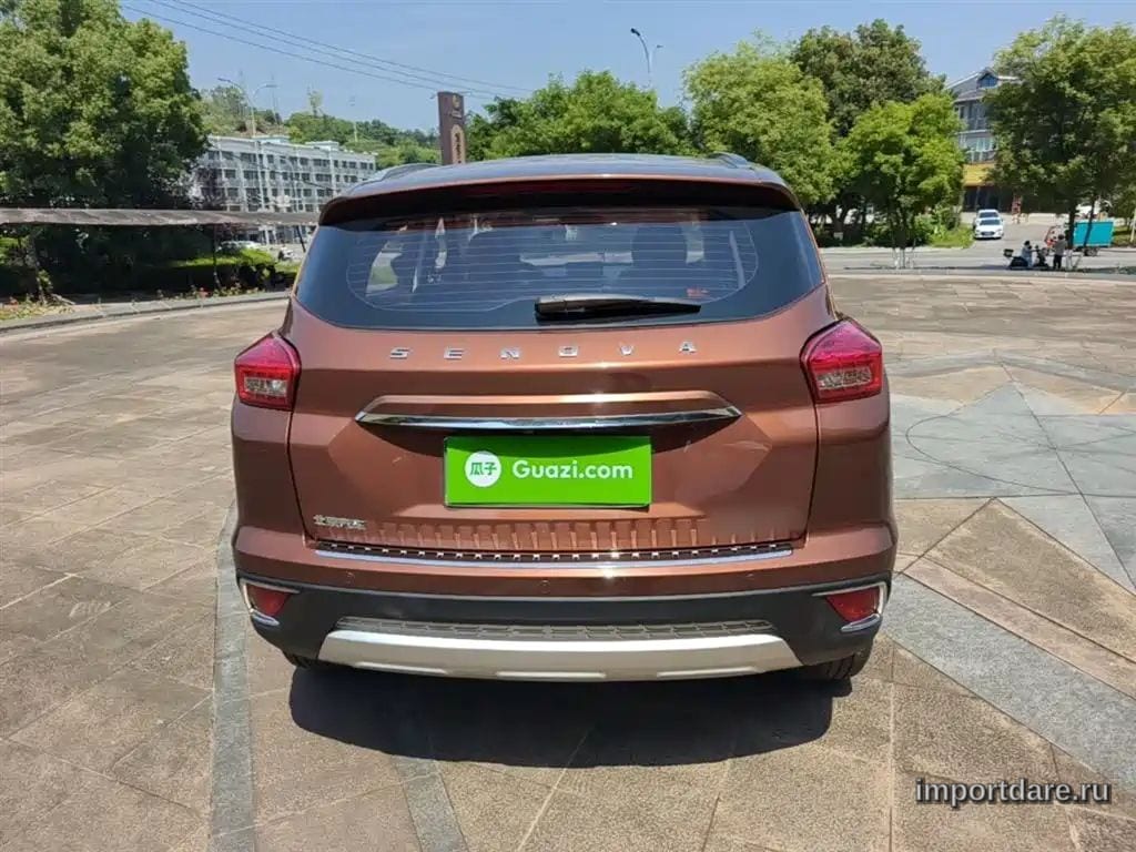 BAIC SENOVA X35 2017 — 185 100 км, жёлто-оранжевый, Китай — под ключ — фото 6