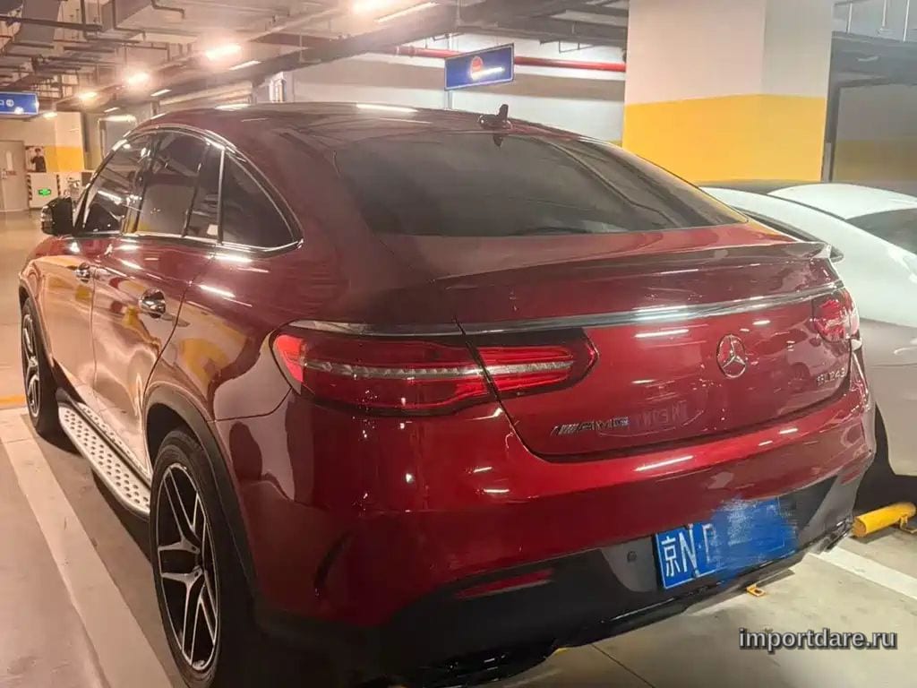 MERCEDES-BENZ GLE COUPE 2017 — 38 000 км, пурпурный, Китай — под ключ — фото 3