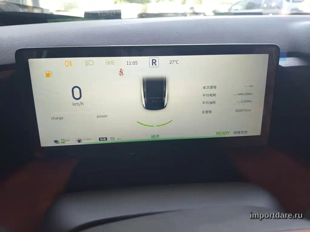 DONGFENG AEOLUS L7 NEW ENERGY 2026 — 100 км, серебристый, Китай — под ключ — фото 12
