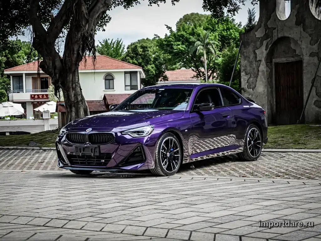BMW M240I 2026 — 4 000 км, пурпурный, Китай — под ключ — фото 1
