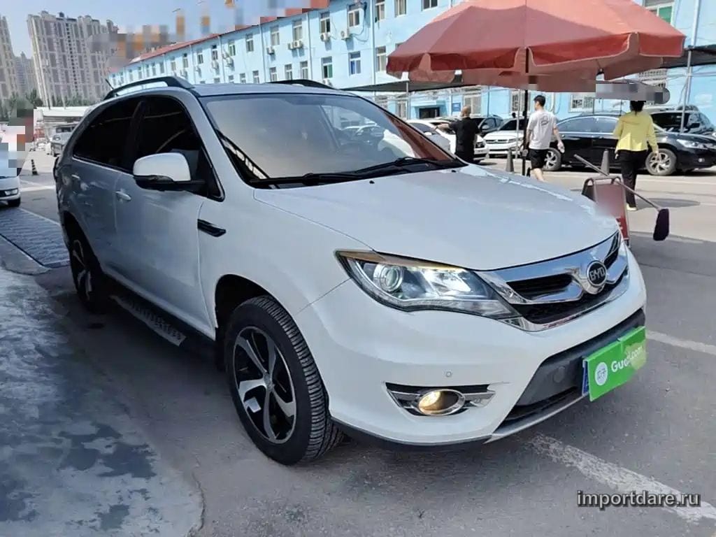 BYD S7 2016 — 126 900 км, белый, Китай — под ключ — фото 4