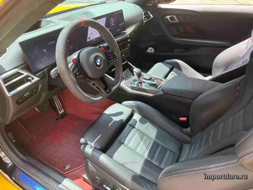 BMW M2 2026 — 6 000 км, жёлто-оранжевый, Китай — под ключ — фото 5