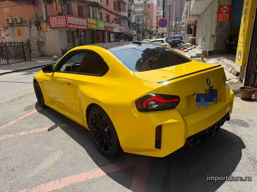 BMW M2 2026 — 6 000 км, жёлто-оранжевый, Китай — под ключ — фото 10