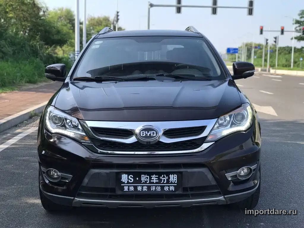 BYD S7 2015 — 110 000 км, коричневый-champagne, Китай — под ключ — фото 2