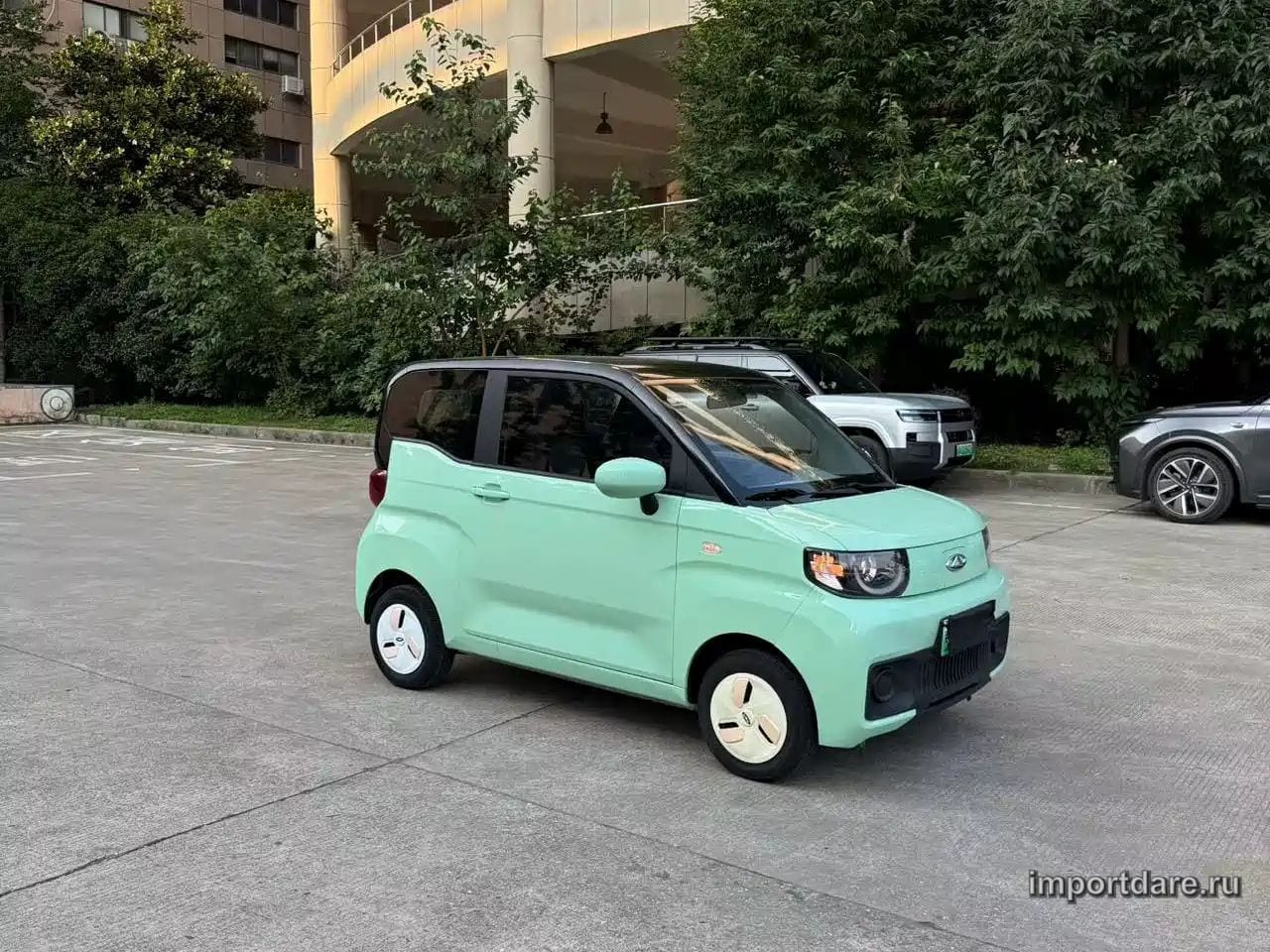 CHERY QQ ICE CREAM 2023 — 60 000 км, зелёный, Китай — под ключ — фото 1