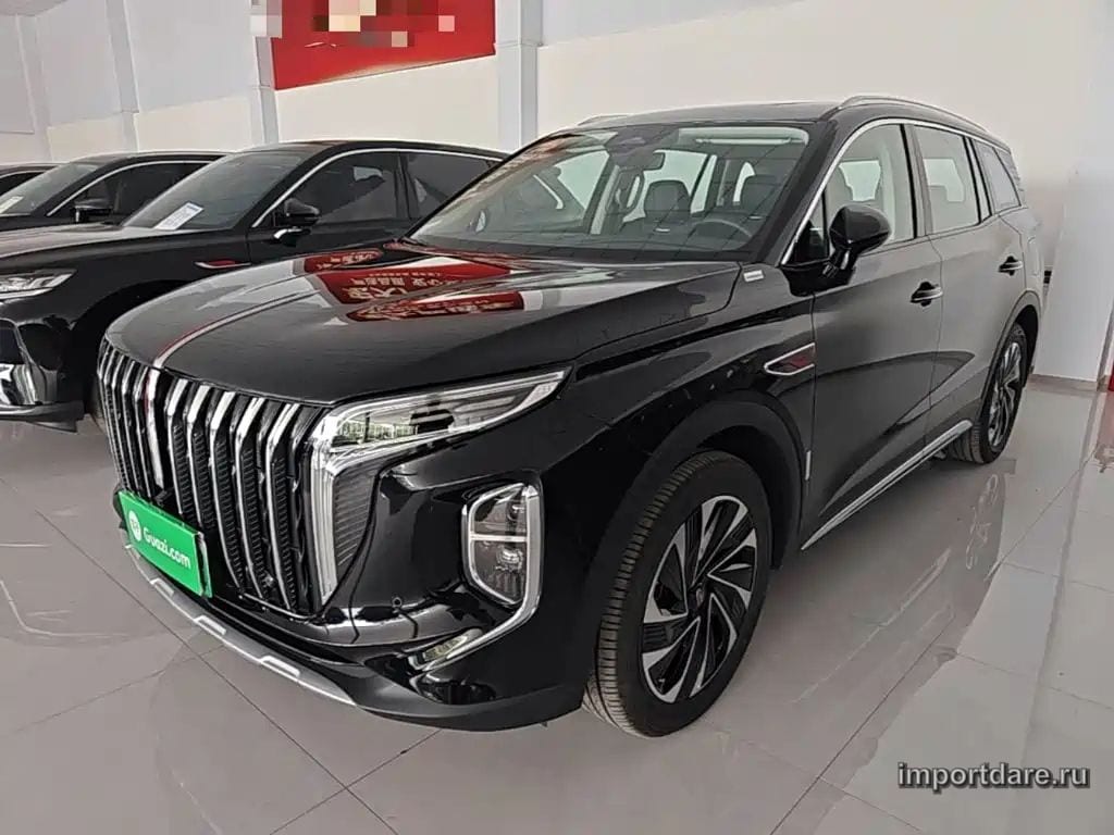 HONGQI HS7 PHEV 2025 — 100 км, чёрный, Китай — под ключ — фото 1