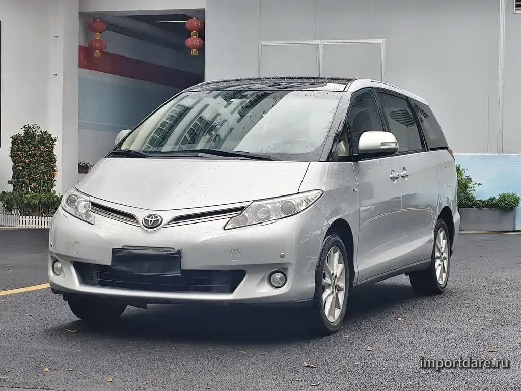 TOYOTA PREVIA 2015 — 180 000 км, серебристый, Китай — под ключ — фото 1
