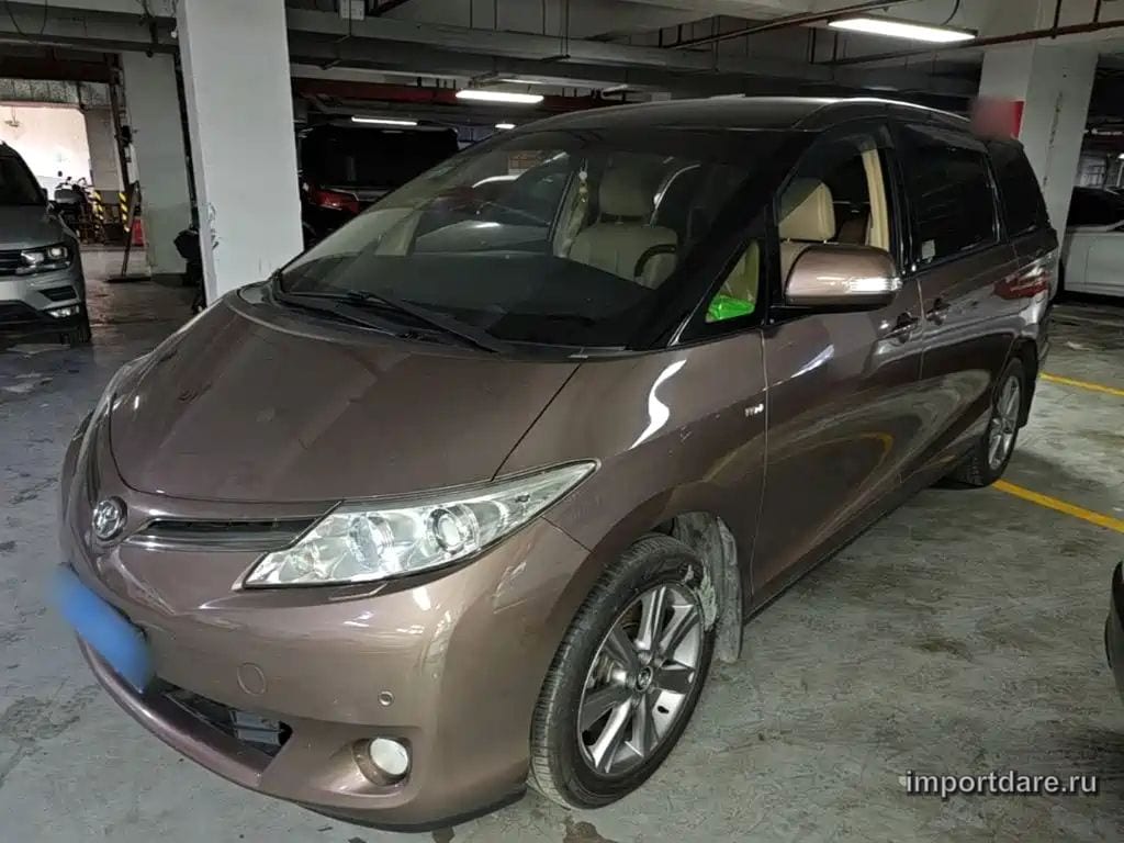 TOYOTA PREVIA 2017 — 136 400 км, жёлто-оранжевый, Китай — под ключ — фото 2