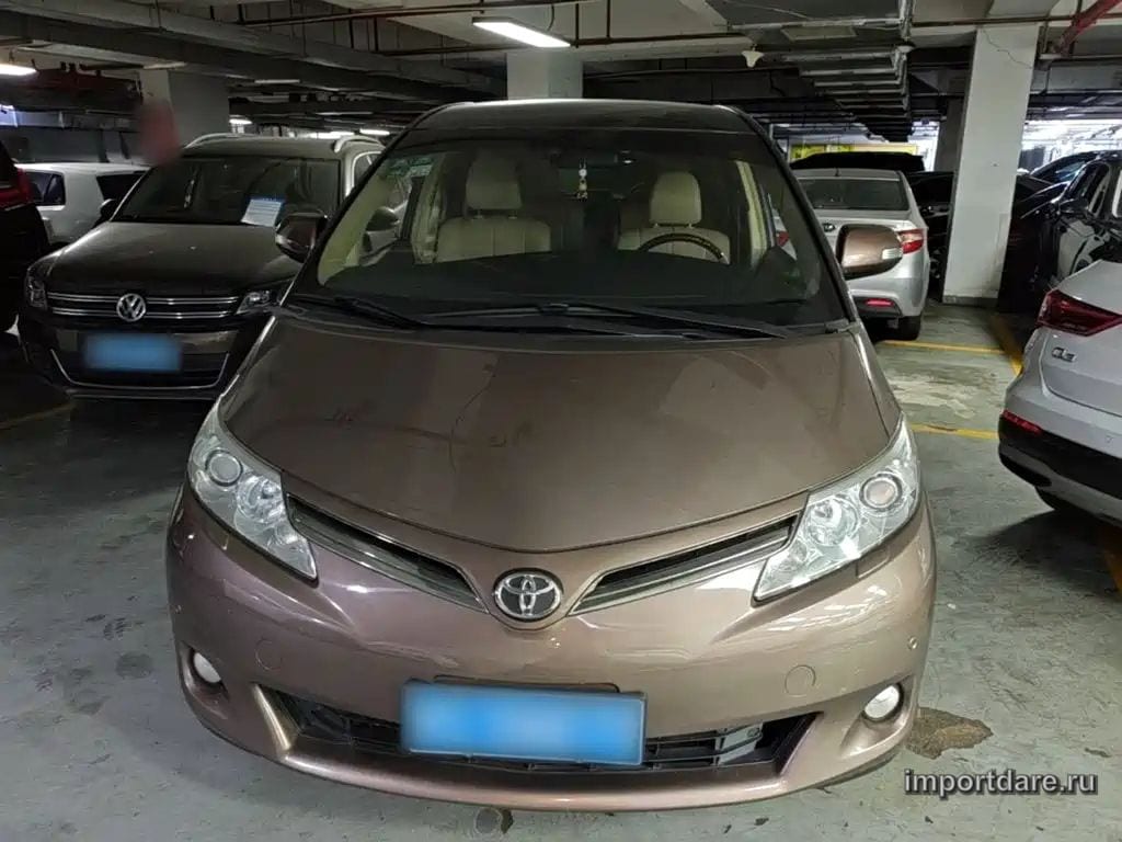 TOYOTA PREVIA 2017 — 136 400 км, жёлто-оранжевый, Китай — под ключ — фото 3