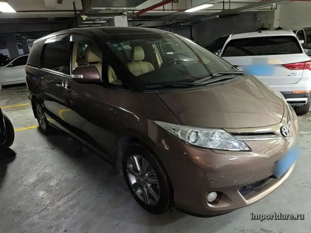 TOYOTA PREVIA 2017 — 136 400 км, жёлто-оранжевый, Китай — под ключ — фото 4