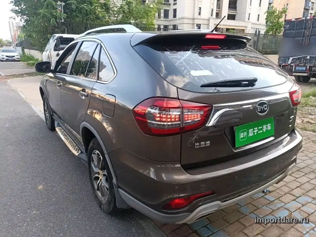 BYD S7 2017 — 96 100 км, коричневый-champagne, Китай — под ключ — фото 5
