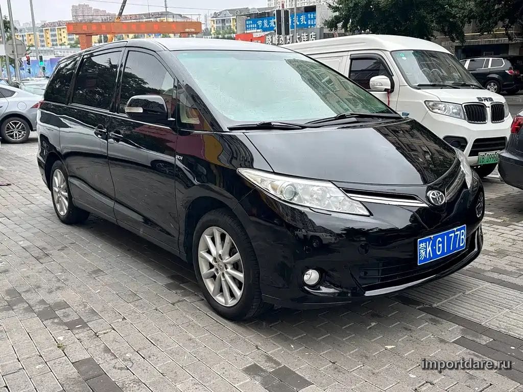 TOYOTA PREVIA 2018 — 138 000 км, чёрный, Китай — под ключ — фото 2