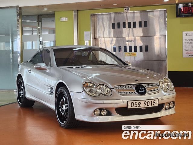 MERCEDES-BENZ SL-CLASS 2002 — 108 000 км, серебристый, Корея — под ключ — фото 1
