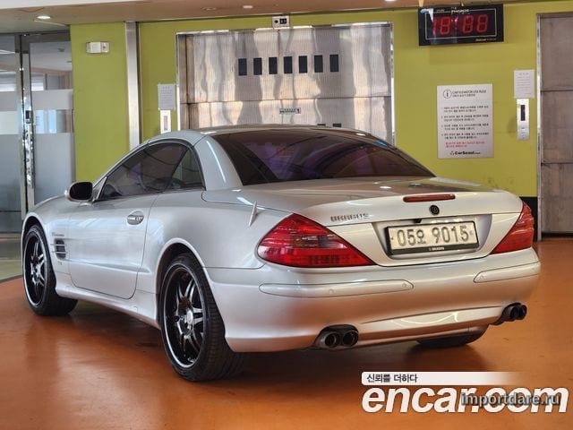 MERCEDES-BENZ SL-CLASS 2002 — 108 000 км, серебристый, Корея — под ключ — фото 2