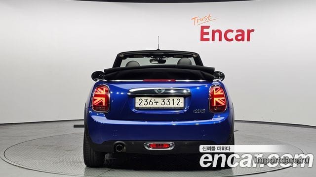 MINI COOPER CONVERTIBLE 2019 — 141 326 км, синий, Корея — под ключ — фото 4