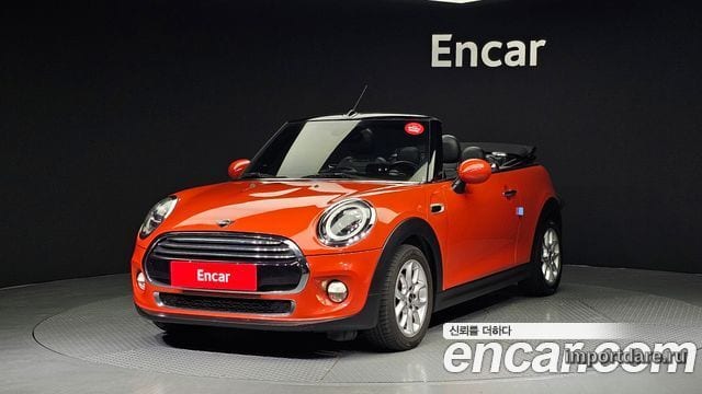 MINI COOPER CONVERTIBLE 2019 — 145 341 км, красный, Корея — под ключ — фото 1