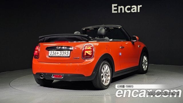 MINI COOPER CONVERTIBLE 2019 — 145 341 км, красный, Корея — под ключ — фото 2