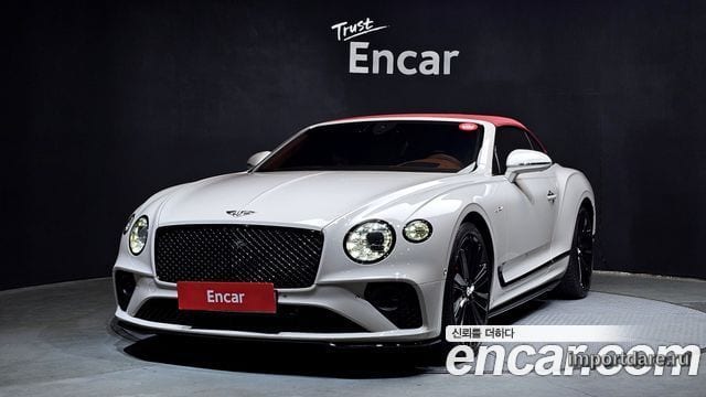 BENTLEY CONTINENTAL 2022 — 6 561 км, белый-перламутр, Корея — под ключ — фото 1