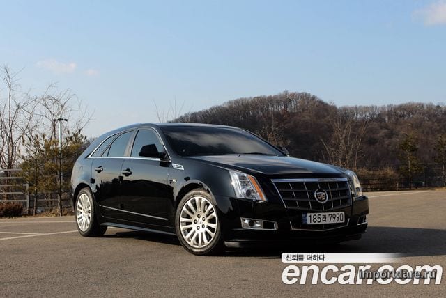 CADILLAC CTS 2010 — 87 420 км, чёрный, Корея — под ключ — фото 1