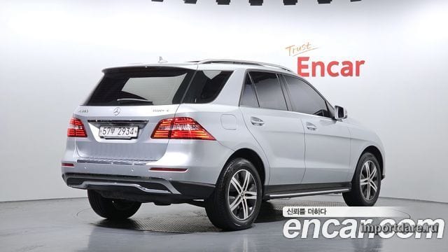 MERCEDES-BENZ M-CLASS W166 2013 — 194 636 км, серебристый, Корея — под ключ — фото 2