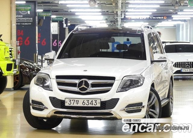 MERCEDES-BENZ GLK-CLASS X204 2013 — 97 566 км, белый, Корея — под ключ — фото 1
