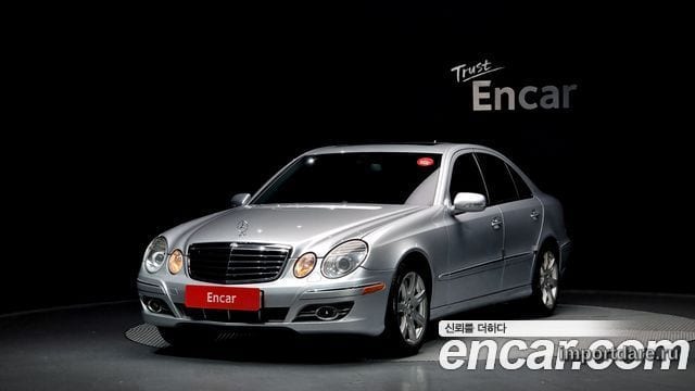 MERCEDES-BENZ E-CLASS W211 2007 — 77 255 км, серебристый, Корея — под ключ — фото 1
