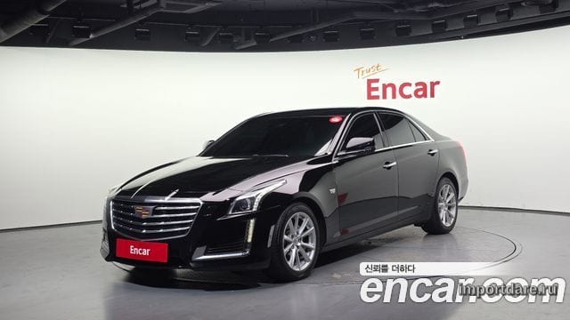 CADILLAC CTS 2017 — 185 471 км, чёрный, Корея — под ключ — фото 1