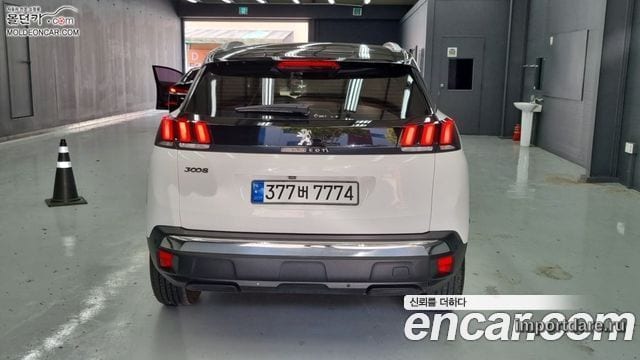 PEUGEOT 3008 2019 — 94 000 км, белый, Корея — под ключ — фото 4