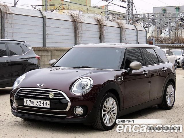 MINI COOPER D CLUBMAN 2017 — 76 517 км, бордовый, Корея — под ключ — фото 2