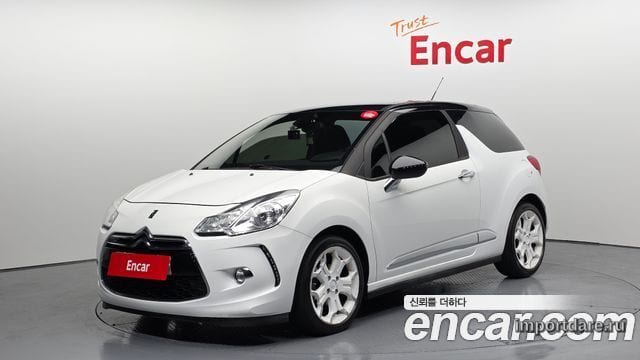 CITROEN DS3 2013 — 154 047 км, белый, Корея — под ключ — фото 1