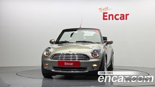 MINI COOPER CONVERTIBLE 2010 — 100 330 км, светло-золотистый, Корея — под ключ — фото 3