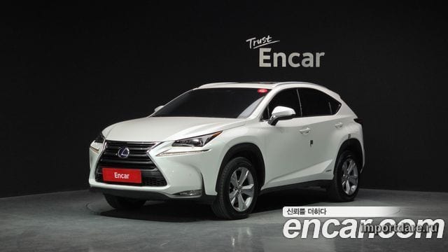 LEXUS NX300H 2015 — 84 777 км, белый, Корея — под ключ — фото 1