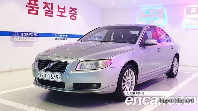 VOLVO S80 2007 — 49 500 км, серебристый, Корея — под ключ — фото 1