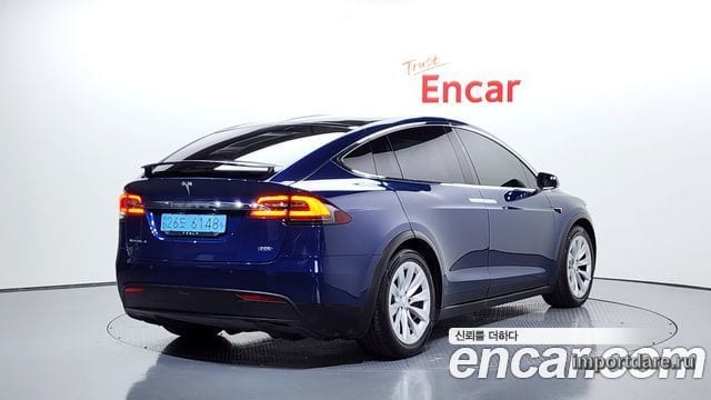 TESLA MODEL X 2019 — 148 666 км, синий, Корея — под ключ — фото 2