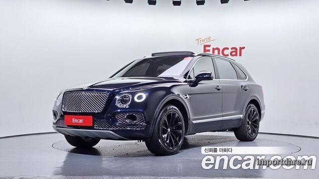 BENTLEY BENTAYGA 2020 — 92 689 км, синий, Корея — под ключ — фото 1