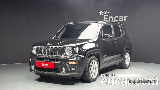 JEEP RENEGADE 2020 — 63 020 км, чёрный, Корея — под ключ — фото 1