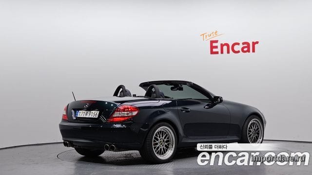 MERCEDES-BENZ SLK-CLASS 2007 — 128 982 км, тёмно-зелёный, Корея — под ключ — фото 2