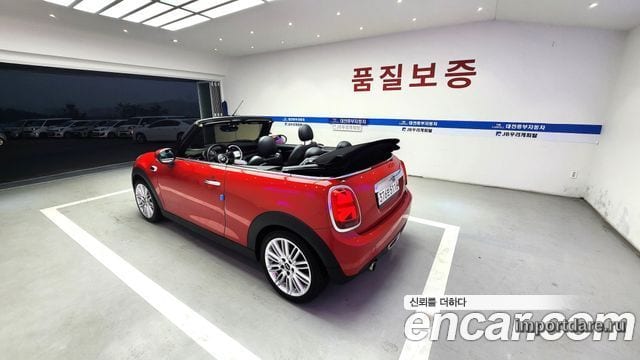 MINI COOPER CONVERTIBLE 2020 — 132 800 км, красный, Корея — под ключ — фото 4