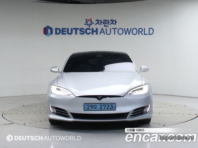 TESLA MODEL S 2017 — 82 610 км, серебристо-серый, Корея — под ключ — фото 3