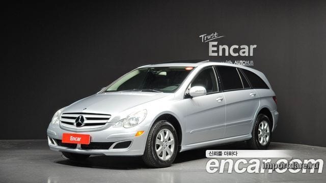 MERCEDES-BENZ R-CLASS 2006 — 105 721 км, серебристо-серый, Корея — под ключ — фото 1
