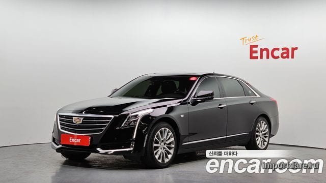 CADILLAC CT6 2016 — 156 507 км, чёрный, Корея — под ключ — фото 1