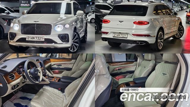 BENTLEY BENTAYGA 2021 — 45 773 км, белый, Корея — под ключ — фото 11
