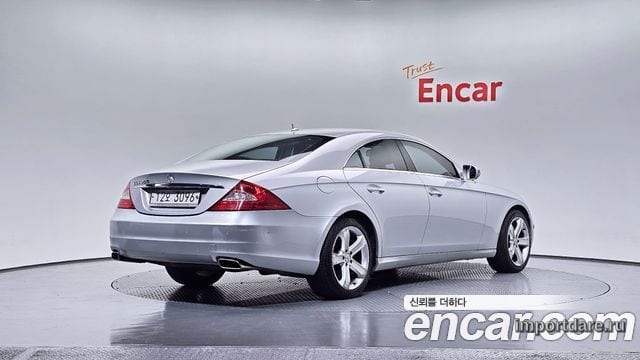 MERCEDES-BENZ CLS-CLASS W219 2010 — 126 750 км, серебристый, Корея — под ключ — фото 2