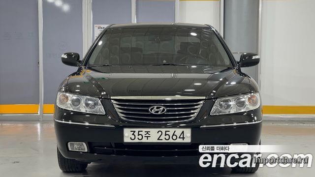 HYUNDAI GRANDEUR NEW LUXURY 2010 — 143 949 км, чёрный, Корея — под ключ — фото 3