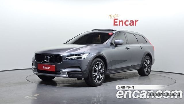 VOLVO V90 CROSS COUNTRY 2019 — 160 429 км, серый, Корея — под ключ — фото 1